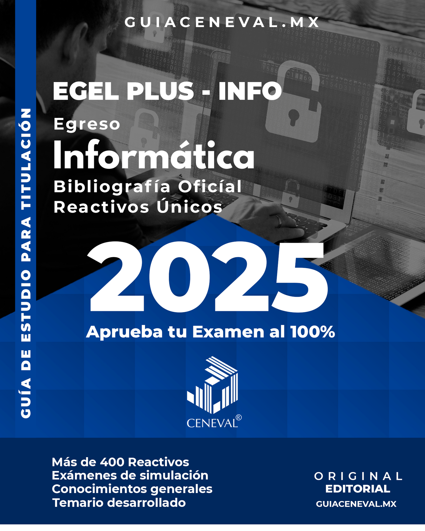 Guía oficial para Licenciados en Informática. Gestión de datos, redes y auditoría de sistemas. Material resuelto 2025.