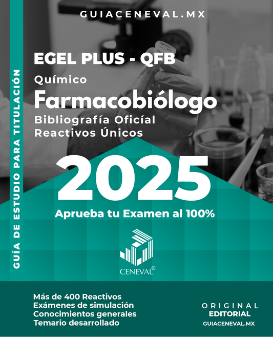 Guía Ceneval Egel Plus Químico Fármaco Biólogo