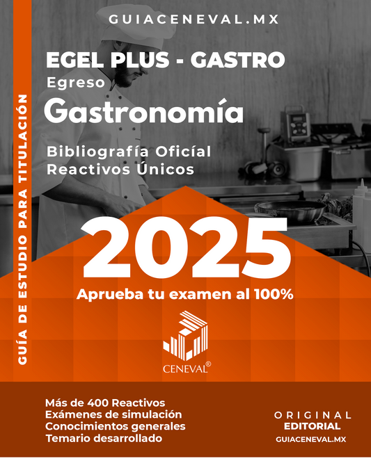 Guía Ceneval Egel Plus Gastronomía