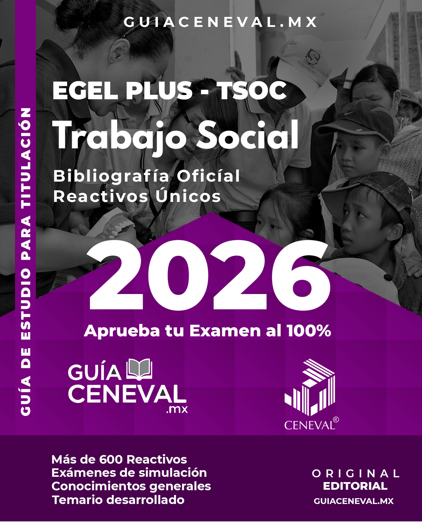 Guía Ceneval EGEL Plus Trabajo Social 2026 - Material de estudio para Licenciatura en Trabajo Social