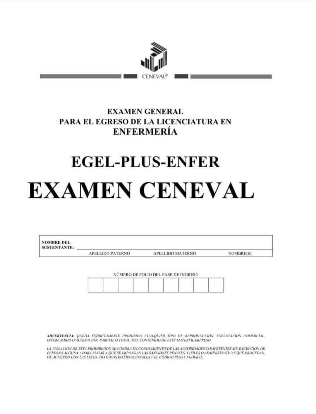 Guía Ceneval EGEL Enfermería - Titulación 2025 Resuelta