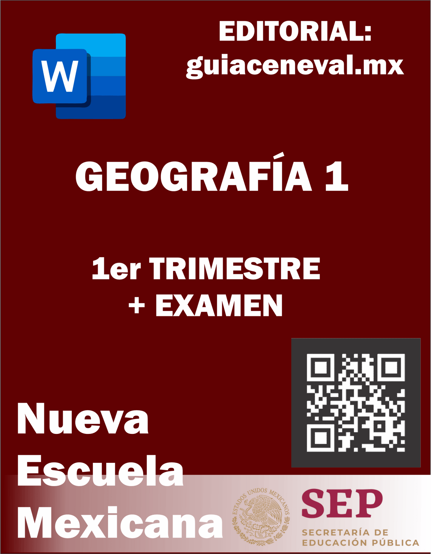 PLANEACIÓN GEOGRAFÍA 1 PRIMER TRIMESTRE - Guía Ceneval Resuelta 2021 Acredita al 100%