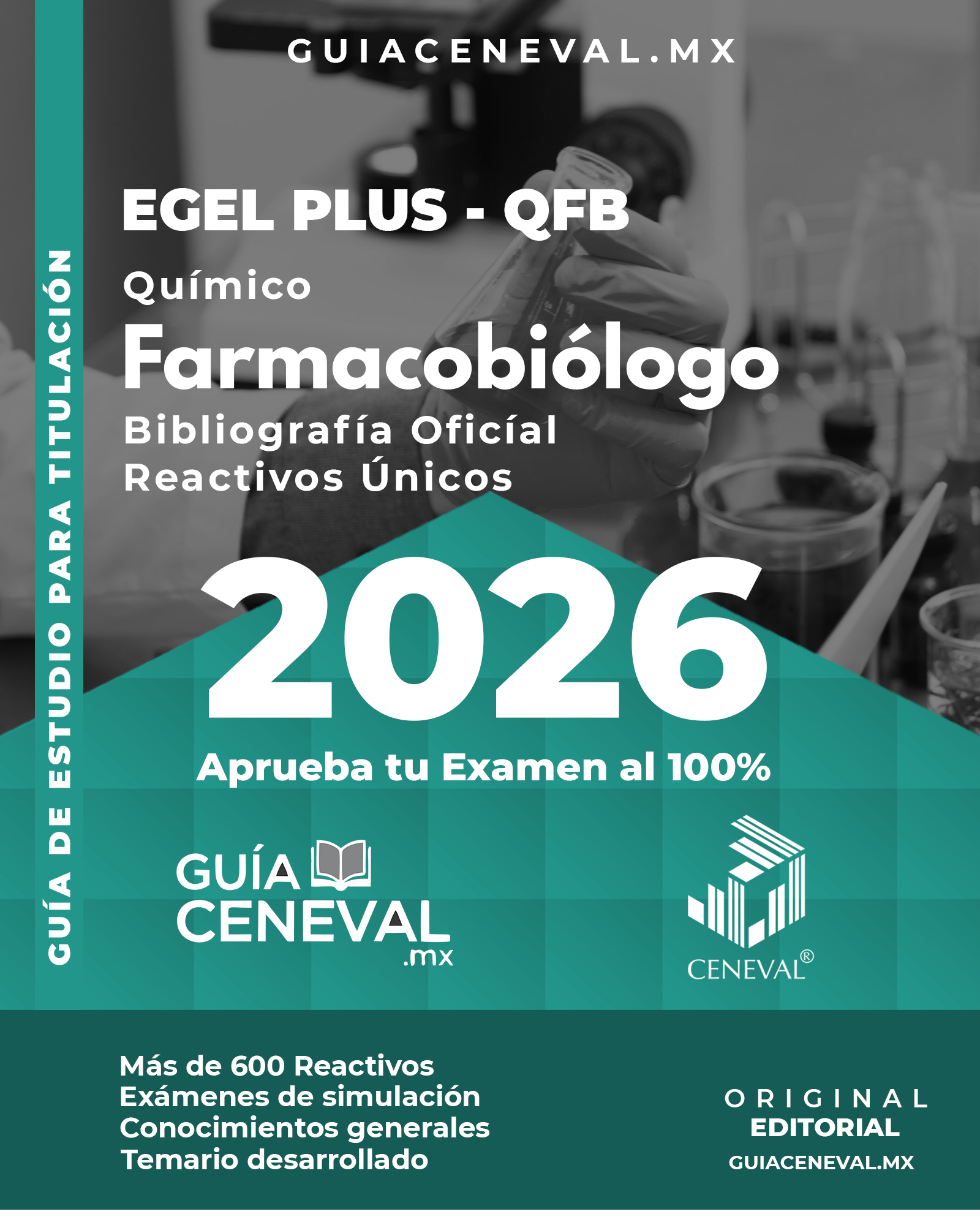 Guía Ceneval EGEL Plus QFB 2026 - Material de estudio para Químico Fármaco Biólogo