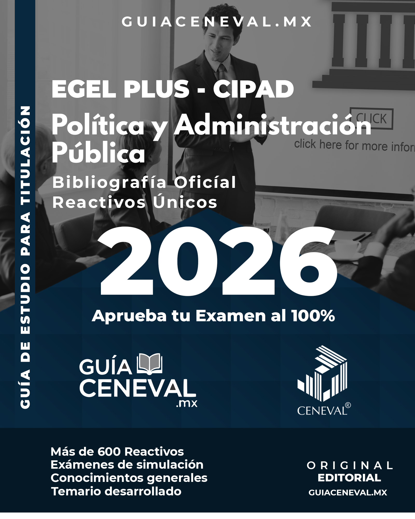 Guía Ceneval EGEL Plus Ciencia Política 2026 - Material de estudio para Administración Pública